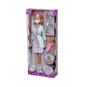 Papusa cu Accesorii, Medic Pediatru, 29 cm, Steffi Love
