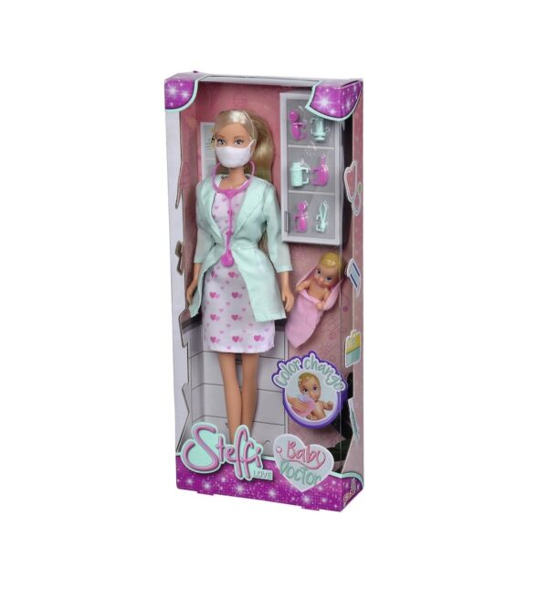 papusa-cu-accesorii-medic-pediatru-29-cm-steffi-love-O40207-farmacia-morpheus Papusa cu Accesorii, Medic Pediatru, 29 cm, Steffi Love
