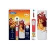 Periuta de Dinti Electrica Copii, Pro Kids Lion King, 7600 Miscari/Min, 2 Programe, 1 Capat Rosu, Oral-B