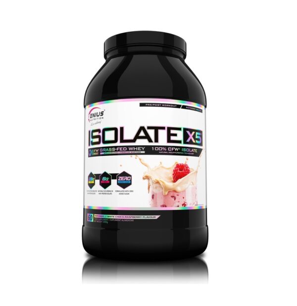 pudra-proteica-tip-izolat-din-zer-cu-aroma-de-ciocolata-alba-cu-zmeura-isolate-x5-white-choco-raspberry-2000g-genius-nutrition-O42086-farmacia-morpheus Pudra proteica tip izolat din zer cu aroma de Ciocolata Alba cu Zmeura Isolate-X5 White Choco Raspberry 2000g, Genius Nutrition