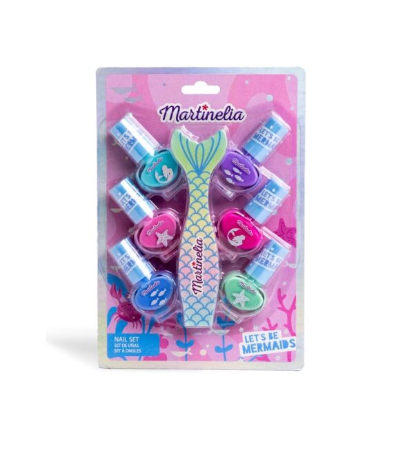 Set Manichiura Let's Be Mermaids, 6 Nuante, Martinelia