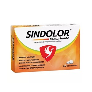 Sindolor, 12 Comprimate, Fiterman Pharma