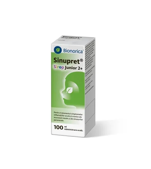 Sinupret Junior 2+ Sirop, 100 ml, Bionorica