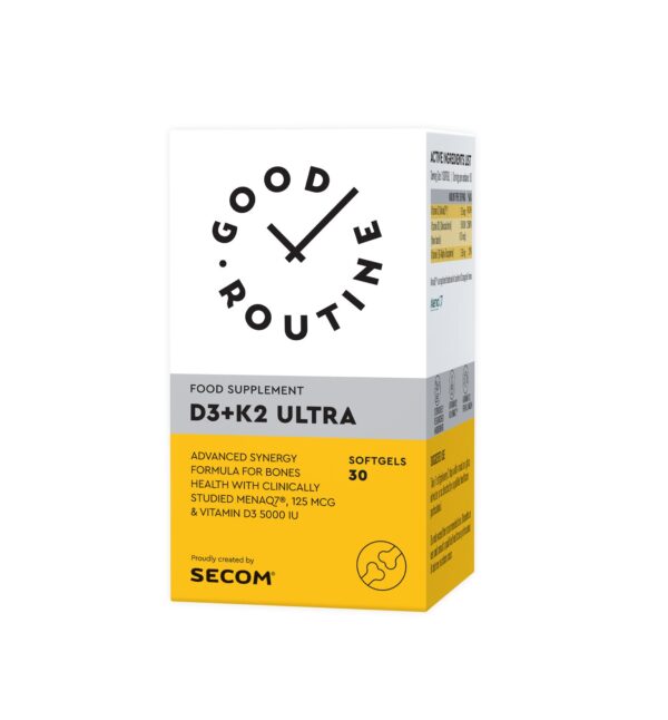 Vitamina D3+K2 Ultra, 30 Capsule, Good Routine