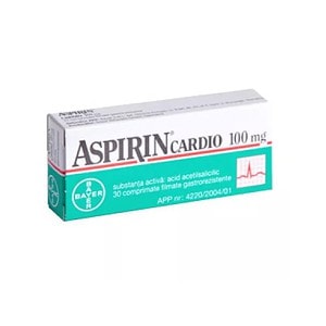 Aspirin Cardio 100 mg, medicament pentru sănătate cardiovasculară, farmacia Morpheus.