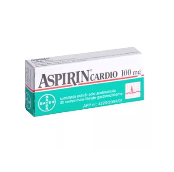 aspirin-cardio-100-mg-30-comprimate-gastrorezistente-bayer-O18174-farmacia-morpheus Aspirin Cardio 100 mg, medicament pentru sănătate cardiovasculară, farmacia Morpheus.