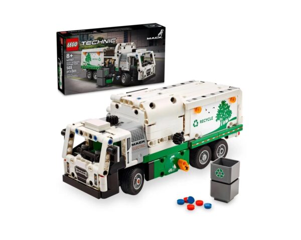 Autogunoiera Mack LR Electric, 503 Piese, Lego Technic