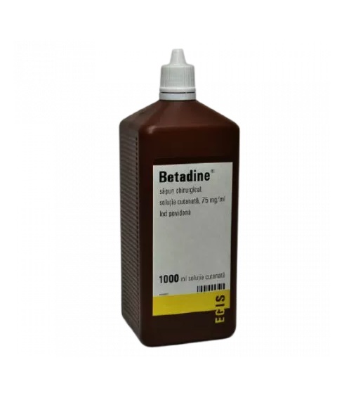 Betadine Sapun Chirurgical, 75 mg/ml, 1000 ml, Egis Pharmaceutical