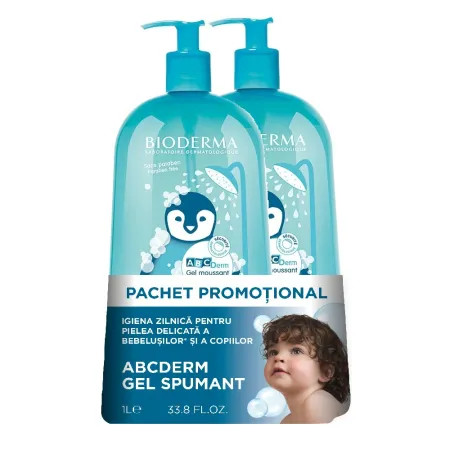 bioderma-abc-derm-gel-spumant-2-x1000ml-pachet-promo-o42361-farmacia-morpheus Pachet ABC Derm Gel Spumant 2 x1000ml, Bioderma