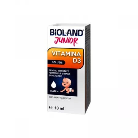 bioland-vitamina-d3-junior-solutie-10-ml-biofarm-O03476-farmacia-morpheus Bioland Junior Vitamina D3 pentru imunite și sănătate, 10 ml, farmacie Morpheus, supliment alimentar pentru copii.