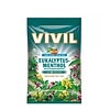 Vivil bomboane mentol eucalyptus fără zahăr, pentru respiratie proaspătă și răcoritoare.
