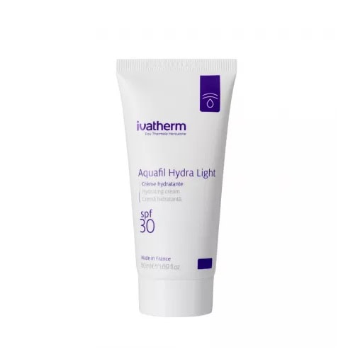 Lumină, cremă hidratantă cu SPF30 pentru față, hidratare și protecție solară.