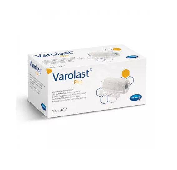 Varoplast Plus bandaj elastic pentru dureri musculare și leziuni, 10cm x 10m.