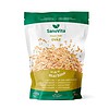 Oat flakes package on a white background.