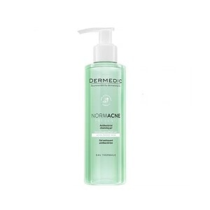Eau micelar antibacteriană Dermedic Normacne pentru piele acneică și sensibilă.