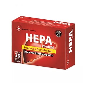 Protecție hepatică cu HEPA Control, supliment pentru ficat sănătos, 30 capsule, Farmacia Morpheus.