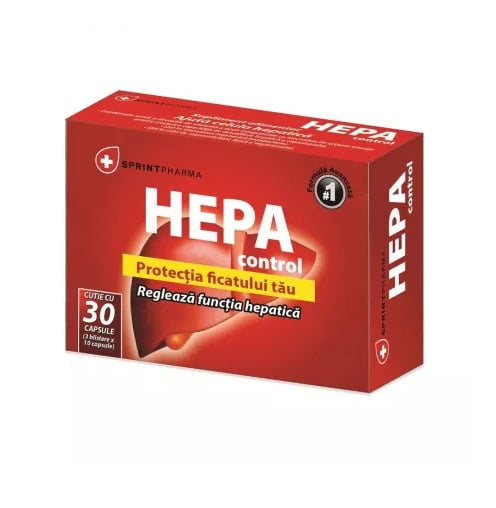 Protecție hepatică cu HEPA Control, supliment pentru ficat sănătos, 30 capsule, Farmacia Morpheus.