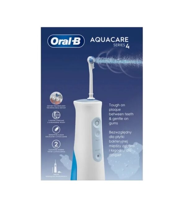 Periuță de dinți electrică Oral-B Aquacare Series 4, pentru o igienă orală superioară.