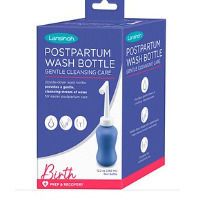 Lansinoh puericidina pentru spalare postnatală, curățare delicată, sticlă invertibilă, pentru igiena după naștere.