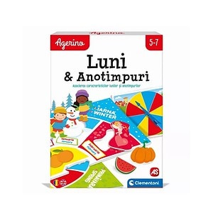 Luni și Anotimpuri pentru copii, educație și jocuri tematice, materiale didactice pentru învățare.