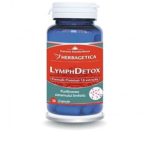 Extract standardizat Herbigetica, detoxifiere limfatică, capsule pentru sistemul limfatic.