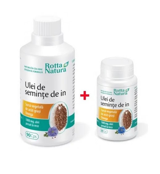pachet-ulei-de-seminte-de-in-90-30-capsule-rotta-natura-O42350-farmacia-morpheus Ulei de semințe de in pentru sănătate, beneficii și supliment natural, Farmacia Morpheus.