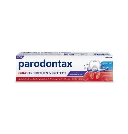 parodontax-pasta-de-dinti-gum-strengthen-protect-fresh-mint-gsk-O40335-farmacia-morpheus Parodontax, pasta de dinți pentru sănătatea gingiilor, protecție și întărire împotriva cariilor.