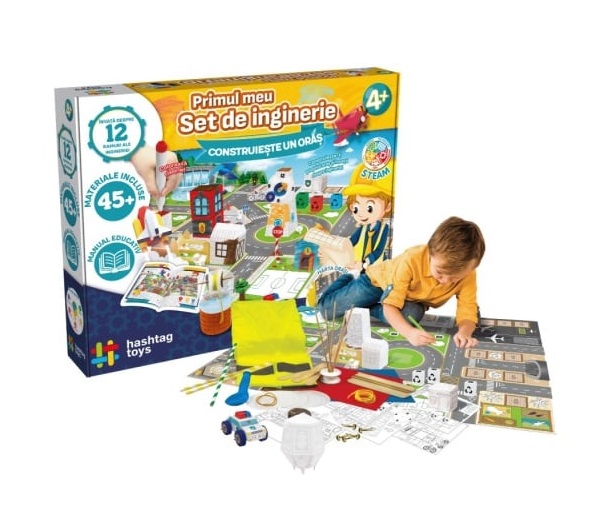 Primul Meu Set de Inginerie Contruieste un Oras, Hashtag Toys