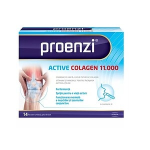 Proenzi Active Collagen 11.000 pentru sănătatea articulațiilor, 14 comprimate, farmacie Morpheus.