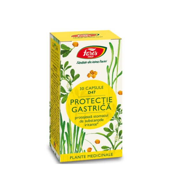 Ulei din plante medicinale pentru protecție gastrică, capsule, sănătate naturală din Dacia.