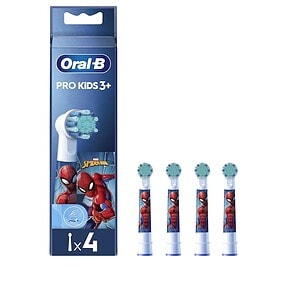 Periuță de dinți Oral-B PRO Kids 3+, cu personajul Spider-Man pentru copii peste 3 ani.