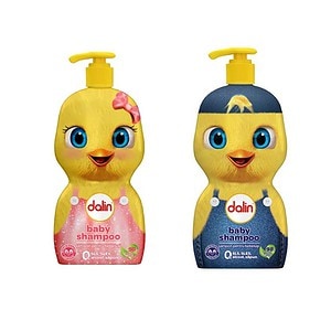Dalin șampon pentru bebeluși, formă de sticletă cu personaj drăguț, pentru păr delicat.