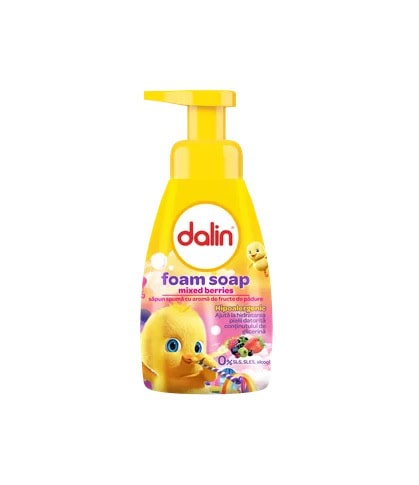 Spumant de duș pentru copii cu parfum de fructe mixed berries.