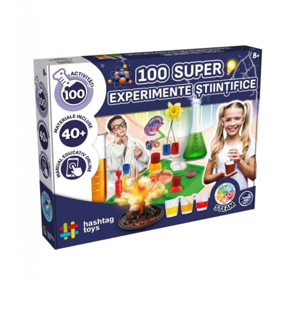Set 100 Super Experimente Stiintifice, Hashtag Toys