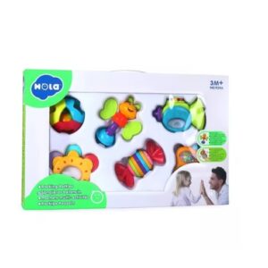 Set 6 Jucarii Zornaitoare pentru Bebelusi, + 3 Luni, Hola
