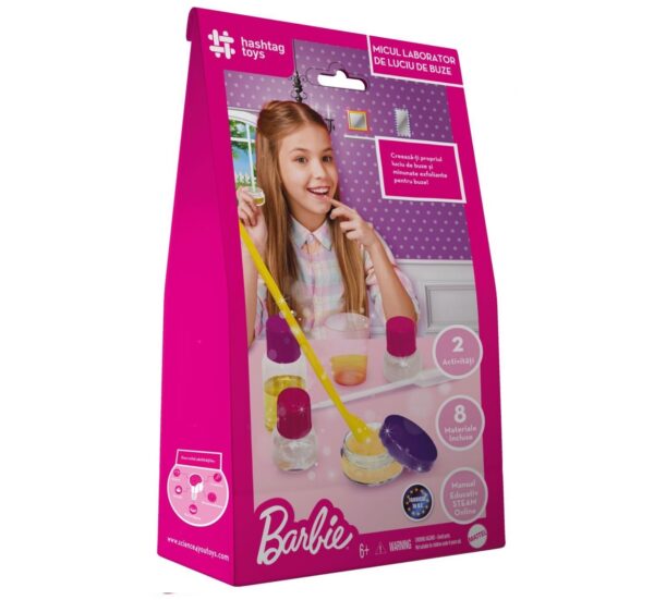Set Barbie Micul Laborator de Luciu de Buze, Hashtag Toys