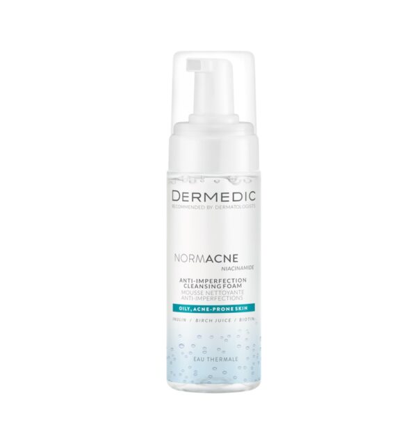 spuma-de-curatare-anti-imperfectiuni-normacne-170-ml-dermedic-O42454-farmacia-morpheus Dermedic Normacne Spumă de curățare antiimperfecțiuni pentru ten gras și predispus acnee.