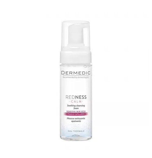 Spumant de curățare pentru piele sensibilă Dermedic Redness Calm.