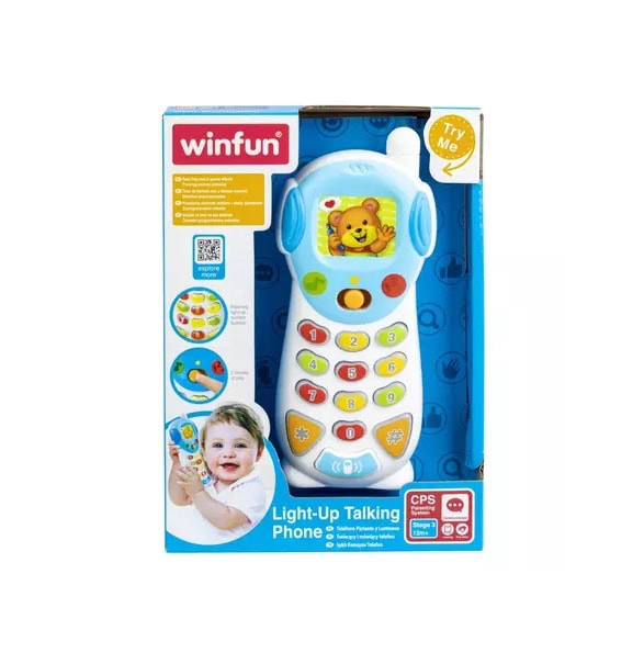 Telefon de jucărie pentru copii cu funcție de vorbire Light-Up, telefon educațional pentru dezvoltarea copiilor, Farmacia Morpheus.