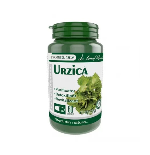1. Capsule urzică naturală pentru detoxifiere și revitalizare, Farmacia Morpheus.