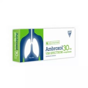 AmbroXol 30 mg pentru tratamentul tusei și probleme respiratorii, disponibil la Farmacia Morpheus, pentru sănătate și confort.