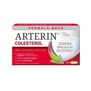 Arterin Colesterol. Supliment pentru controlul colesterolului și reducerea nivelului de colesterol.