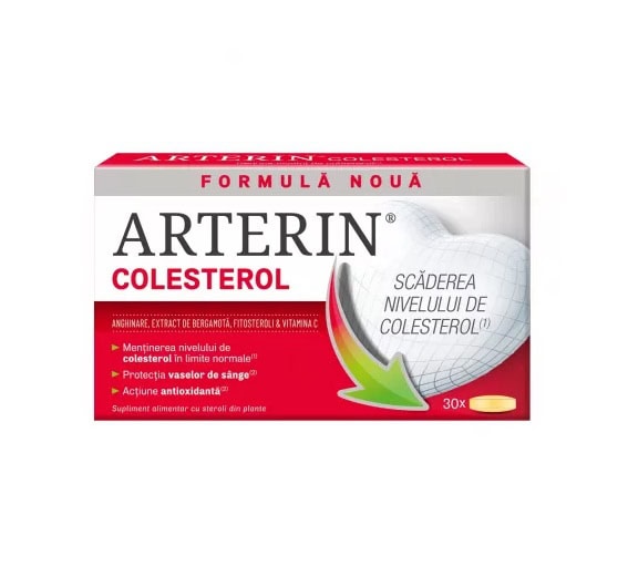 Arterin Colesterol. Supliment pentru controlul colesterolului și reducerea nivelului de colesterol.