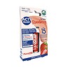 Balsam de buze cu extract de căpșună, SPF 15, vegano, hidratare și protecție solară.