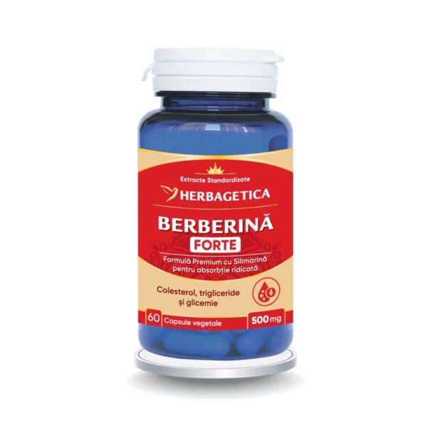 Capsule Berberina Forte pentru sănătate, 60 capsule vegetale, Herbagetica.
