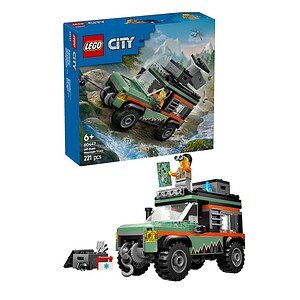Troler LEGO City pentru copii peste 6 ani, modele off-road 4x4, 221 piese, teren accidentat, aventuri outdoor, jucării educative.