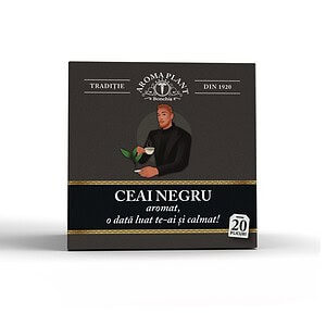 Ceai negru aromat, ideal pentru relaxare și calmare, disponibil la Farmacia Morpheus.