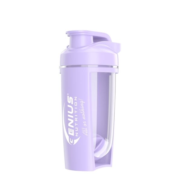 Recipient shaker sport pentru proteine și suplimente nutritive.
