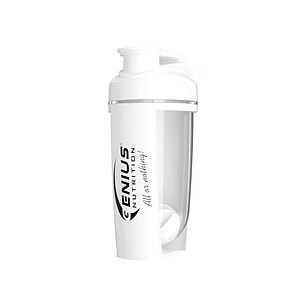 Recipient plastic pentru shake proteic personalizat.