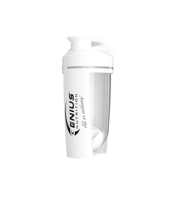 Recipient plastic pentru shake proteic personalizat.